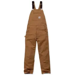 Carhartt Robuster Herren-Overall 102776 - Braun W44/L34 - Arbeits- & Schutzkleidung: Robuster und bequemer Overall aus schwerem Duck-Baumwoll-Material, ideal für Handwerker mit verstärkten Knien und elastischen Hosenträgern für optimale Bewegungsfreiheit.