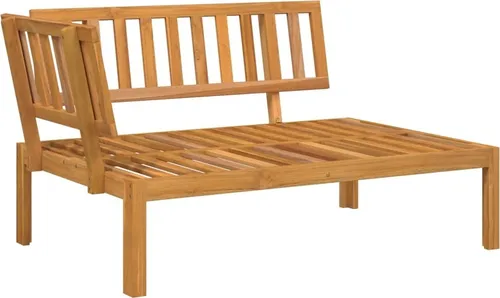 vidaXL Garten Ecksofa aus Akazienholz - Modulares Gartensofa mit Latten-Design, ideal für Terrasse und Innenhof. Hergestellt aus robustem, massivem Akazienholz für langanhaltende Nutzung und Komfort.