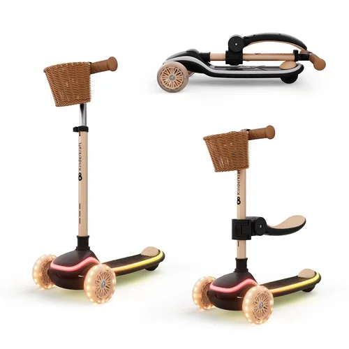 KinderKraft Dreirädriger LED Scooter Beige (69189804) - Der KinderKraft Dreirädrige LED Scooter in Beige bietet Stabilität und Sicherheit für kleine Entdecker. Mit leuchtenden LEDs macht das Fahren besonders viel Spaß. Ideal für Kinder ab 3 Jahren.