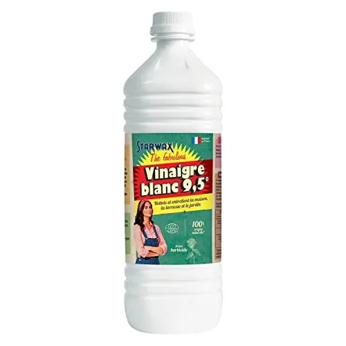 STARWAX THE FABULOUS - Weißer Essig 9,5° - Vielseitig - Entfernt Kalk, Fett, Gerüche, Flecken - 1 l