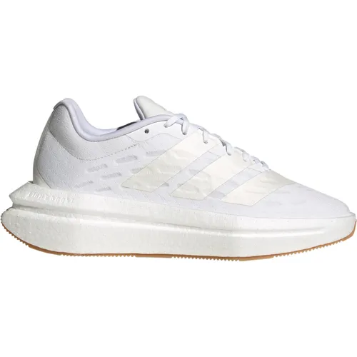 adidas FLOWBOOST Sneaker Damen - ftwr white-zero met-core white, Größe 38 - Stylische Damen Sneaker mit innovativer Light BOOST-Zwischensohle für optimalen Tragekomfort; atmungsaktives Obermaterial aus Textil und Synthetik-Mesh; ideal für den Alltag.