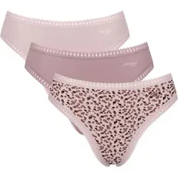 sloggi Slip GO Crush High leg C3P (3er Pack) mit Spitzendetails bunt XXL