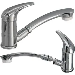 Comet Automatischer Einhebelmischer Roma mit Dusche - Bad- & Duscharmaturen mit ausziehbarem Duschkopf und 1,5 m Schlauch für flexible Nutzung und einfache Handhabung.