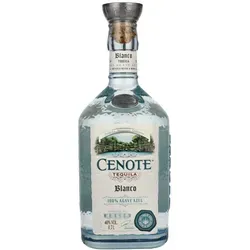 Cenote Blanco Tequila 0,7l - 100% Agave - Tequila, der aus 100 % Agave besteht, mit intensiven Aromen von frischen Kräutern, Mango und Ananas. Erleben Sie den weichen, kristallklaren Geschmack!