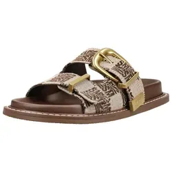 STEVE MADDEN Pantoletten Textil in Braun – Größe 38 EU - Stylische Pantolette in Braun, ideal für lässige Outfits. Mit bequemem Blockabsatz und offener Schuhspitze für besten Tragekomfort.