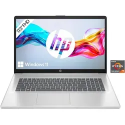 HP 17-cp3271ng Notebook (43,94 cm/17,3 Zoll, AMD Ryzen 7 7730U, 512 GB SSD) silberfarben