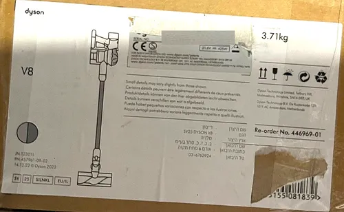 Dyson V8 - Kabelloser Akkustaubsauger, starke Saugleistung und HEPA-Filter für allergikerfreundliche Reinigung