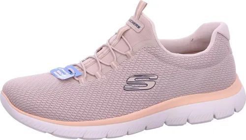 Skechers Summits Summer Blush Sneaker - Grau, Gr. 40 - Stylischer Slip-On Sneaker aus atmungsaktivem Mesh für optimalen Komfort. Die flexible Sohle sorgt für Halt, während die maschinenwaschbare Ausstattung die Pflege erleichtert. Ideal für jeden Anlass!