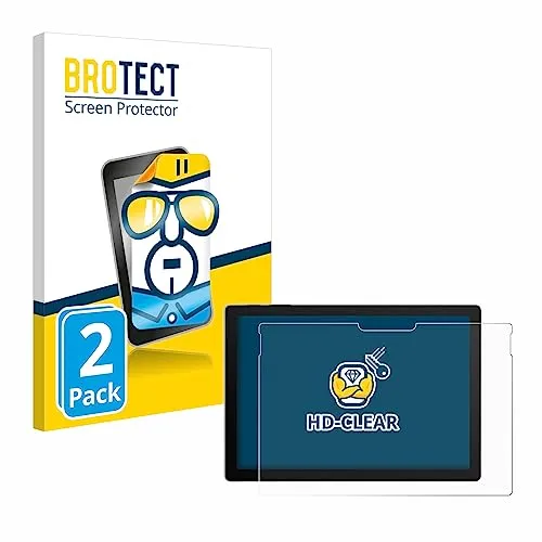 BROTECT (2 Stück Schutzfolie für Microsoft Surface Pro 7 Displayschutz Folie Made in Germany, Ultra-Klar