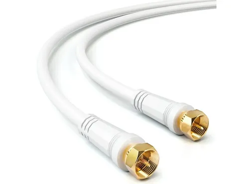 deleyCON deleyCON 3m SAT TV Antennenkabel Koaxial Kabel HDTV 4-fach Schirmung SAT-Kabel