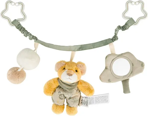 Sterntaler® Kinderwagenkette Kinderwagenkette Löwe Leo, mit Spiegel und Rassel