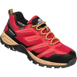 NORDCAP wasserdichte Trekkingschuhe für Damen und Herren – leichte Outdoor Sneaker in Rot, Gr. 43 - Wasserdichte Trekkingschuhe mit griffiger Profilsohle für optimalen Halt auf jedem Terrain. Ideal für Outdoor-Abenteuer und Wanderungen – für maximalen Komfort und Bewegungsfreiheit.