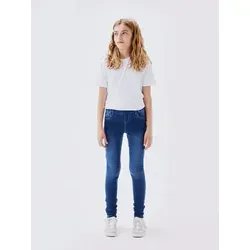 NAME IT Girl Jeans Skinny Fit Sweat - Stylische Skinny Jeans für Mädchen - Jeans für Mädchen mit starken Abnutzungserscheinungen, bequem durch 2% Elasthan, perfekt für den lässigen Look.