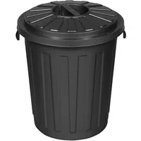 Keeeper Mülleimer Supermax-Tonne 50L, graphite - Geruchsdichter Mülleimer aus Kunststoff mit 50 Litern Fassungsvermögen, ideal für Küche und Garten. Praktischer Drehverschluss und integrierte Tragegriffe für einfachen Transport.
