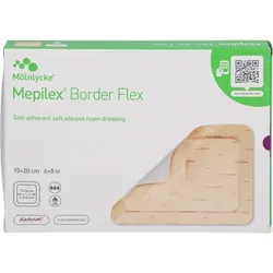 Mepilex Border Flex Schaumverband 15x20cm - 10 Stück - Arzneimittel: Flexibler Schaumverband für optimale Wundheilung, ideal für bewegliche Körperstellen und schützt vor externen Einflüssen.