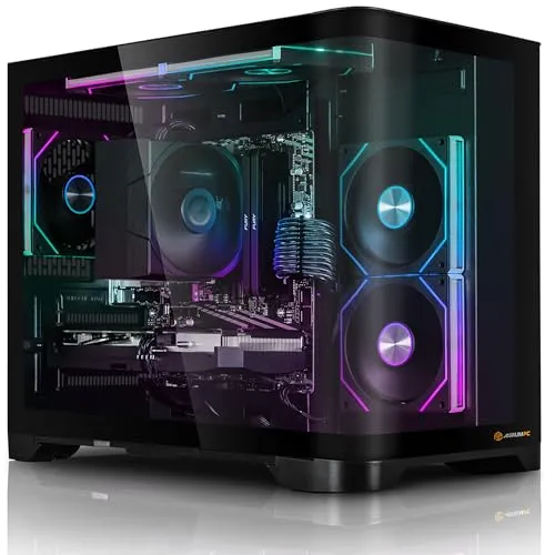 Aurum Gaming PC Ryzen 7 7800X3D mit GeForce RTX 5060 - Leistungsstarker Gaming PC mit Ryzen 7 7800X3D, 16GB DDR5 und 1TB M.2 SSD. Genießen Sie blitzschnelle Ladezeiten und beeindruckende Grafiken für ein unvergessliches Gaming-Erlebnis.