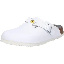 BIRKENSTOCK Boston Wei Antistatik Naturleder - Clogs für Herren, antistatische Sohle für hohen Komfort und Sicherheit