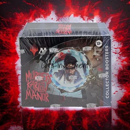 Magic The Gathering Murders at Karlov Manor Collector Booster Box - 12 Packs - Sammelkartenspiele: Booster Packs, mit wasserdichten Kartenhüllen, die Ihre Karten vor Verblassen und Flecken schützen.