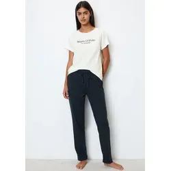 Marc O´Polo Women's Mix&Match Long Pants Pajama Bottom - Navy, Extra Small - Schlafanzughosen für Damen, mit klassischem Look und besonders bequem für erholsame Nächte.