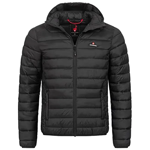 Höhenhorn Balmhorn Herren Jacke XL - Midnight Black - Funktionale Übergangsjacke für Herren, bietet effektive Wärmeisolierung und stilvolles Design. Ideal für milde bis kalte Temperaturen und vielseitig kombinierbar.