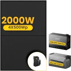 Anker Solarbank 3 E2700 Pro mit Power Dock Multisystem - Powerstations mit 4x500 JA Solar Bifaziale Solarmodule, spart bis zu 80% Stromkosten und bietet 15 Jahre Lebensdauer mit 10 Jahren Garantie.