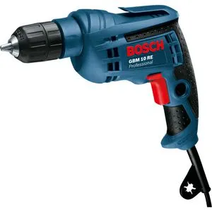 Bosch Bohrmaschine GBM 10 RE - 600 W Professional, hochpräzises Bohren mit SoftGrip und kompakter Handhabung