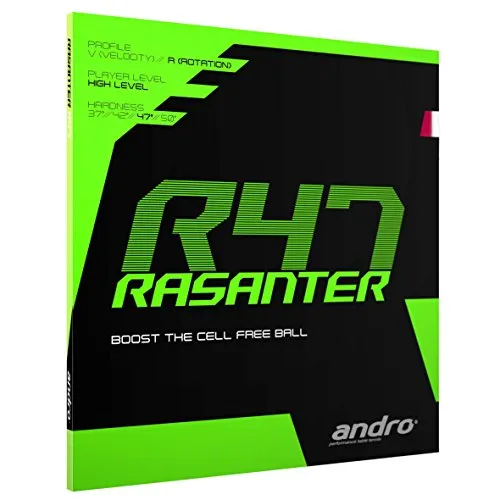 andro Belag Rasanter R47 grün 2,0 – Hochleistungs-Tischtennisbelag - Hochentwickelter Tischtennisbelag für ambitionierte Spieler, der optimale Kontrolle und Geschwindigkeit für präzise Topspins bietet. Ideal für technikaffine Spieler, die ihr Spiel auf das nächste Level heben möchten.