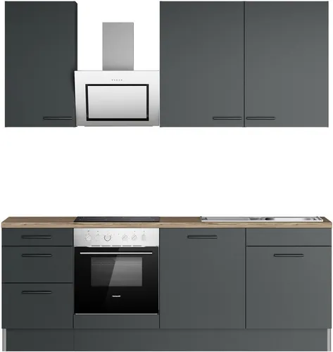OPTIFIT Küchenzeile Fiona, Breite 230 cm, mit Hanseatic-E-Geräten in Premium oder Basic