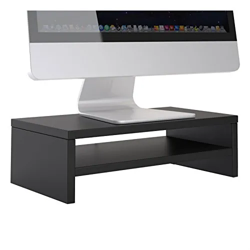 Caro-Möbel Monitorständer SUBIDA - Bildschirmaufsatz für ergonomisches Arbeiten - Kinderschreibtische mit Monitorerhöhung auf Augenhöhe, stabil und in 7 Farben erhältlich. Bietet zusätzlich Stauraum im Ablagefach für Bürobedarf.