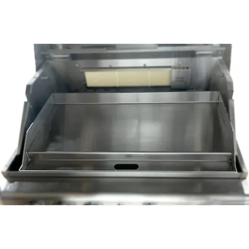 ALLGRILL Edelstahl Plancha Grillplatte - Modul Größe L - Grillzubehör mit rostbeständiger Edelstahl-Oberfläche, ideal für köstliche Grillgerichte auf einer großzügigen Fläche von 65 x 35 cm.