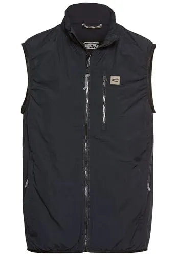camel active Herren Outdoorweste Dunkelblau mit Stehkragen - Funktionsjacke mit teilgefütterter Weste, elastischen Abschlüssen und durchgehendem Reißverschluss – ideal für aktive Männer, die Stil und Funktionalität schätzen.