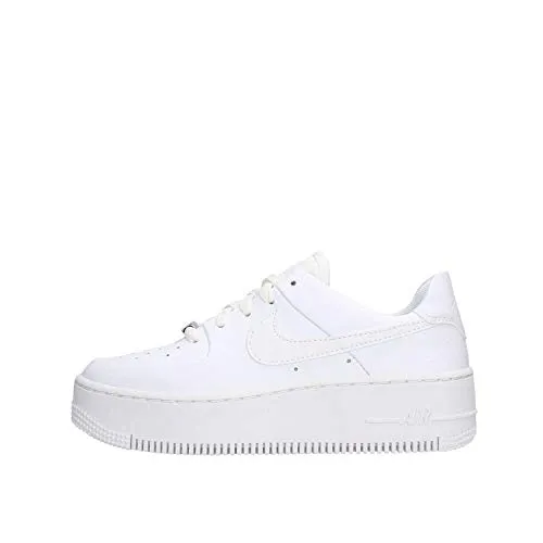 Damen Sneaker NIKE AIR FORCE 1 SAGE LOW 40 - Sneakers mit minimalistischem Design und trendiger Plattform-Sohle für einen modernen Alltagslook.