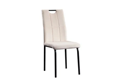 HTI-Living Esszimmerstuhl Denton Velvet Creme - Eleganter Esszimmerstuhl aus hochwertigem Samt, ideal für den Innenbereich. Mit einer stabilen Metallkonstruktion und einer maximalen Belastbarkeit von 120 kg bietet er Komfort und Stil für jeden Raum.