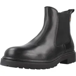 TOMMY HILFIGER TH LEATHER CLEATED CHELS Schwarz - Wanderschuhe aus hochwertigem Leder, mit rutschfester Sohle für optimalen Halt und Komfort bei jedem Schritt.