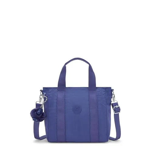 Kipling ASSENI MINI Small Tote - Stylische Reisetasche in Ocean Blue mit abnehmbarem Schulterriemen und vielseitigen Innenfächern für optimale Organisation.
