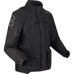 Bering Lakefield GTX Textiljacke - Schwarz - L - Motorradjacke aus Gore-Tex, wasserdicht und atmungsaktiv. Perfekt für lange Strecken mit herausnehmbaren Protektoren und optimaler Passform durch das Fitex-System.
