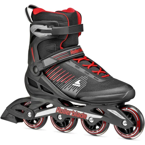 Rollerblade ZETRABLADE Inline Skates für Männer, Schwarz/Rot, Größe 47/47.5 - Der ZETRABLADE ist der ideale Freizeit-Inliner für Einsteiger. Er bietet sicheren Halt, Komfort und eine perfekte Passform – ideal für alle, die das Skaten lernen oder ihre Fähigkeiten verbessern möchten.