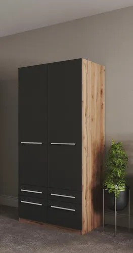priess Kleiderschrank Barcelona – Viel Stauraum und eleganter Spiegel - Der Kleiderschrank »Barcelona« bietet in verschiedenen Größen viel Stauraum und überzeugt durch sein klassisches Design. Mit geräumigen Schubkästen und optionaler LED-Beleuchtung sorgt er für Ordnung und Stil im Schlafzimmer.