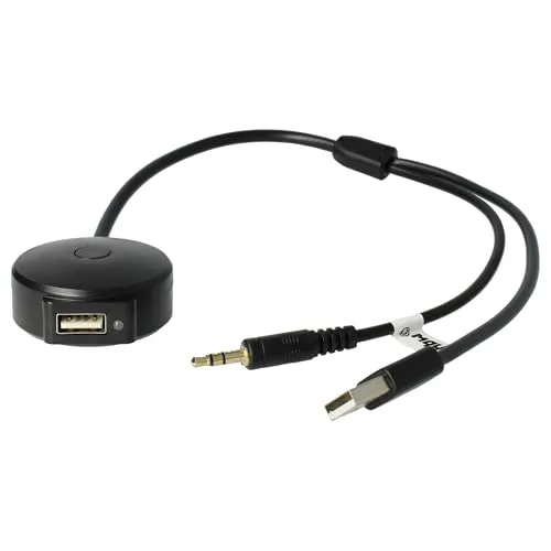 vhbw AUX USB Audio Adapter Kabel KFZ Radio (30 cm) kompatibel mit BMW ab Bj. 11/2008 Series 7 Auto, Autoradio - USB, Bluetooth