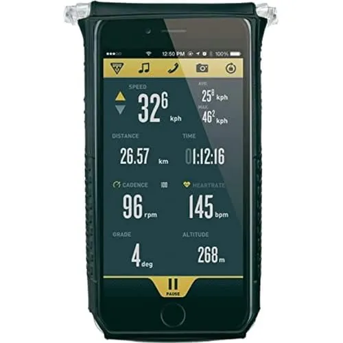 Topeak Smartphone-Hülle: Dry Bag + Tablet SmartPhone DryBag for iPhone 6/6S/7/8, Black