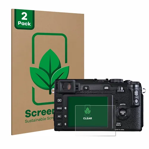 2x ScreenLeaf Displayschutzfolie für Fujifilm X-E1 nachhaltig verpackt