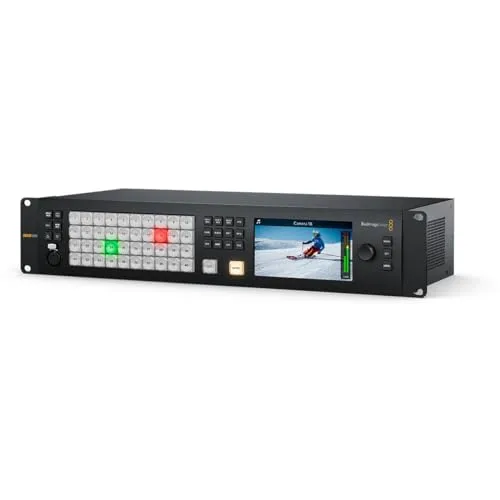 Blackmagic Design ATEM 4 M/E Constellation 4K - TV-Tuner & Videoaufnahmegeräte, leistungsstarker Live-Produktionsmischer für Ultra HD mit 40 12G-SDI-Eingängen und integrierten Fairlight Audiomixer für professionellen Sound.