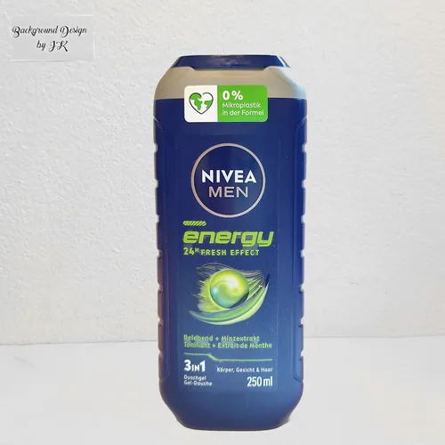 250ml Nivea Men Energy Pflegedusche 3in1 Körper Gesicht Haar Minzextrakt Dusche