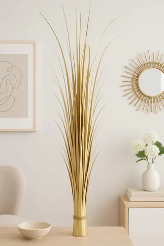 Kunstpflanze Grasbündel I.GE.A. 120 cm – Elegantes Deko-Gras für jeden Raum - Das Kunstgrasbündel von I.GE.A. bringt mit einer Höhe von 120 cm stilvolle Akzente in Ihr Zuhause. Ideal für Vasen oder Deko-Ecken, pflegeleicht und langlebig – perfekt für jeden Raum!