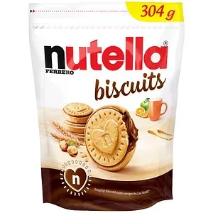 Nutella Biscuit Kekse 304 g - Gebäck & Kekse, unwiderstehlich cremig gefüllt mit köstlicher Nutella Schokoladencreme für besondere Genussmomente.