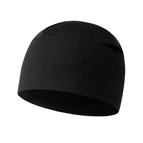 TOM FYFE Premium Merino Beanie Unisex Schwarz/L/XL – 100% Merinowolle, temperaturregulierend, geruchshemmend - PFLEGELEICHT | Maschinenwaschbar bei 30 °C und schnell trocknend. WEICHER KOMFORT | Flauschige Nähte sorgen für ein angenehmes Tragegefühl. IDEAL FÜR JEDEN ANLASS | Vielseitige Beanie für Alltag, Sport und Reisen – stets bequem und funktional.