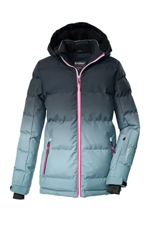 KILLTEC KSW 330 GRLS SKI QLTD JCKT - Wasserabweisende Skijacke für Kinder - Funktionsjacke für Kinder, atmungsaktiv und winddicht mit verstellbarer Kapuze, ideal für den Winter und sportliche Aktivitäten im Freien.