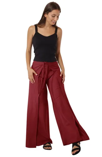 Leucht-Welten Pumphose Wickelhose Rot für Damen und Herren - Haremshose aus 100% Viskose, ideal für Körpergrößen ab 1,70 m. Perfekter Tragekomfort an heißen Sommertagen und vielseitig einsetzbar – die ideale Urlaubshose!