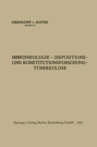 Immunbiologie - Dispositions- und Konstitutionsforschung - Tuberkulose Hermann V