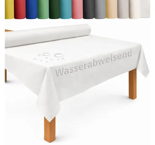 DecoHomeTextil Heimtextilmanufaktur Tischdecke Rolle Vliesstoff Tischläufer Vlies wasserabweisend